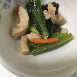 高野豆腐と小松菜の煮浸し(^○^)